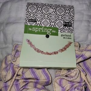 Garland, Vintage Look Ruffle, Purple/Beige